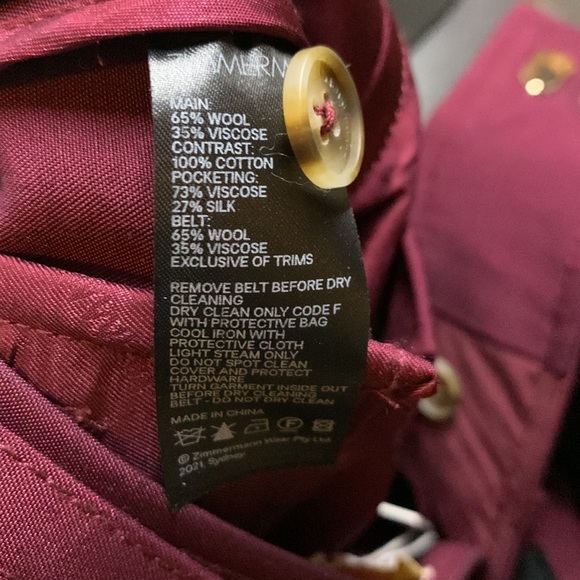 Zimmermann Tempo high-rise wool-blend pants - Picture 13 of 14